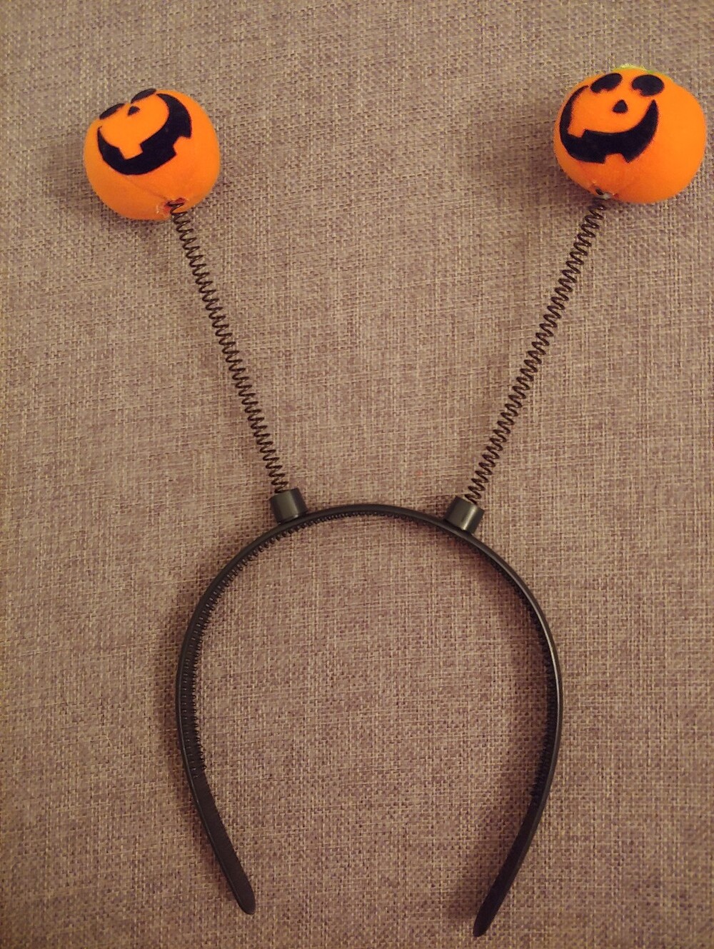 Halloween Pumpkin Bopper Headband for Kids - Orange